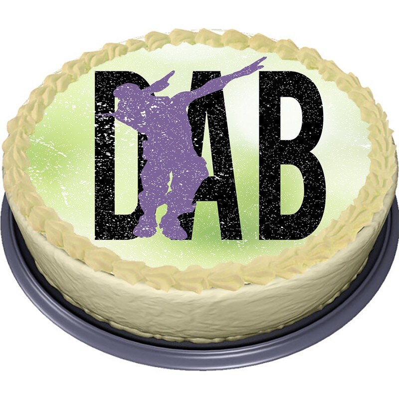 DAB Dance Tårtbild Sockerpasta 20 cm