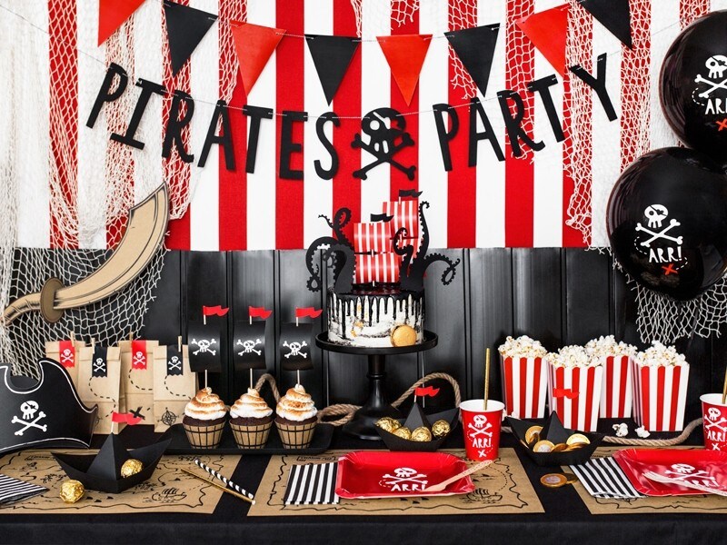 Pirates Party - Kalaspåsar i papper 6-pack