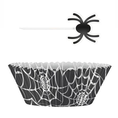 Black Spider Web - Cupcake Kit