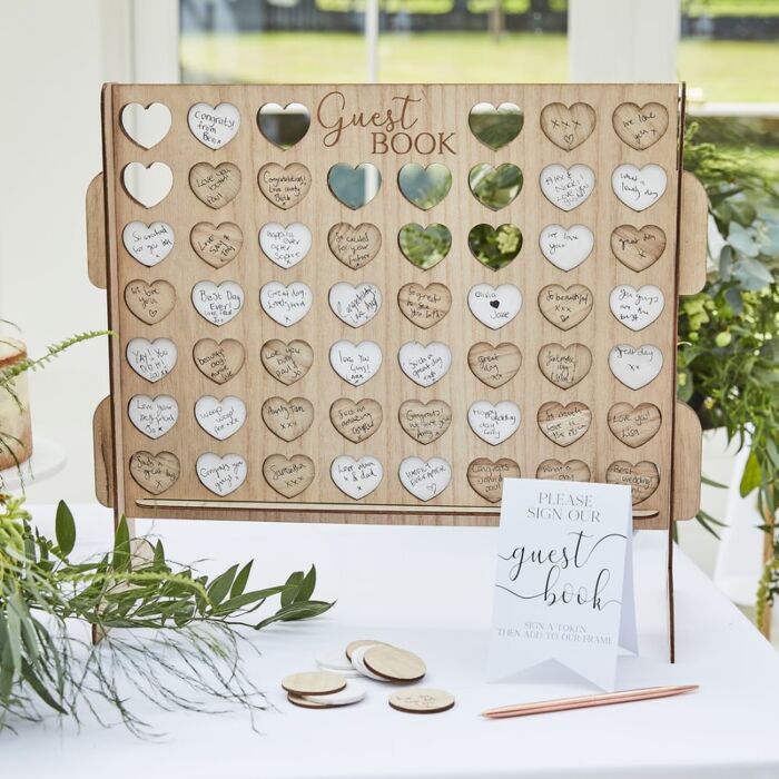Gästbok 4 i rad - Botanical Wedding