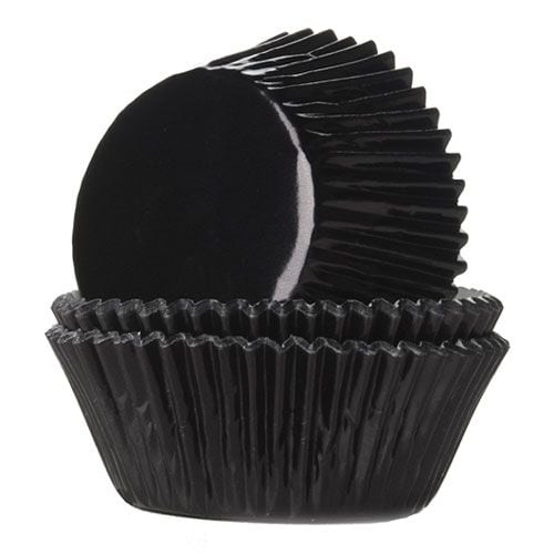 Muffinsformar - Svart folie 24-pack