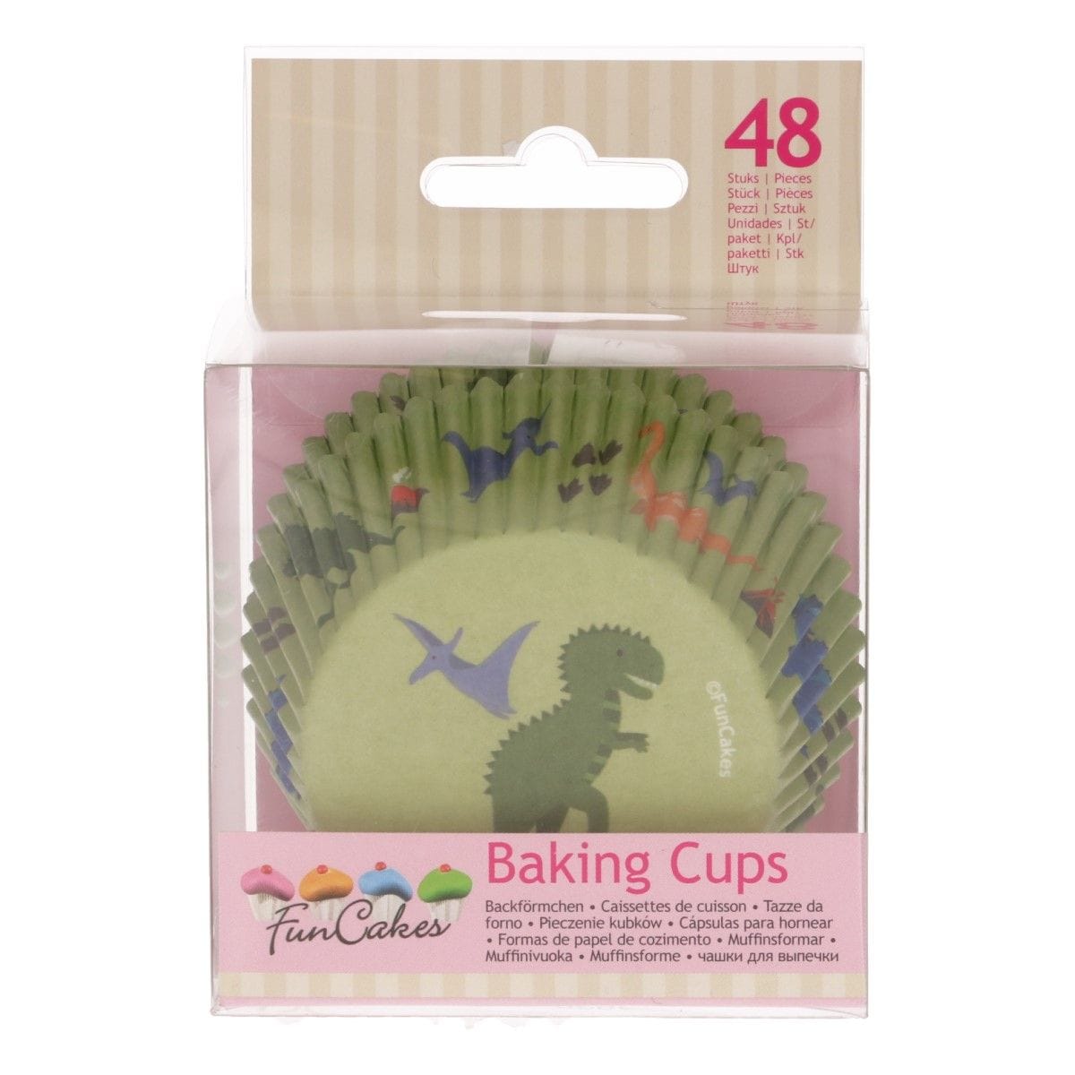 FunCakes - Muffinsformar Dino Party 48-pack