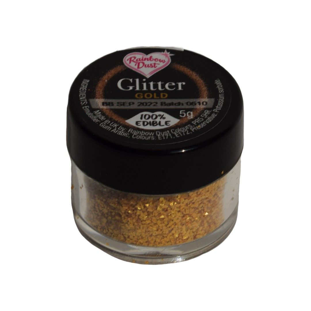 Rainbow Dust - Ätbart glitter guld