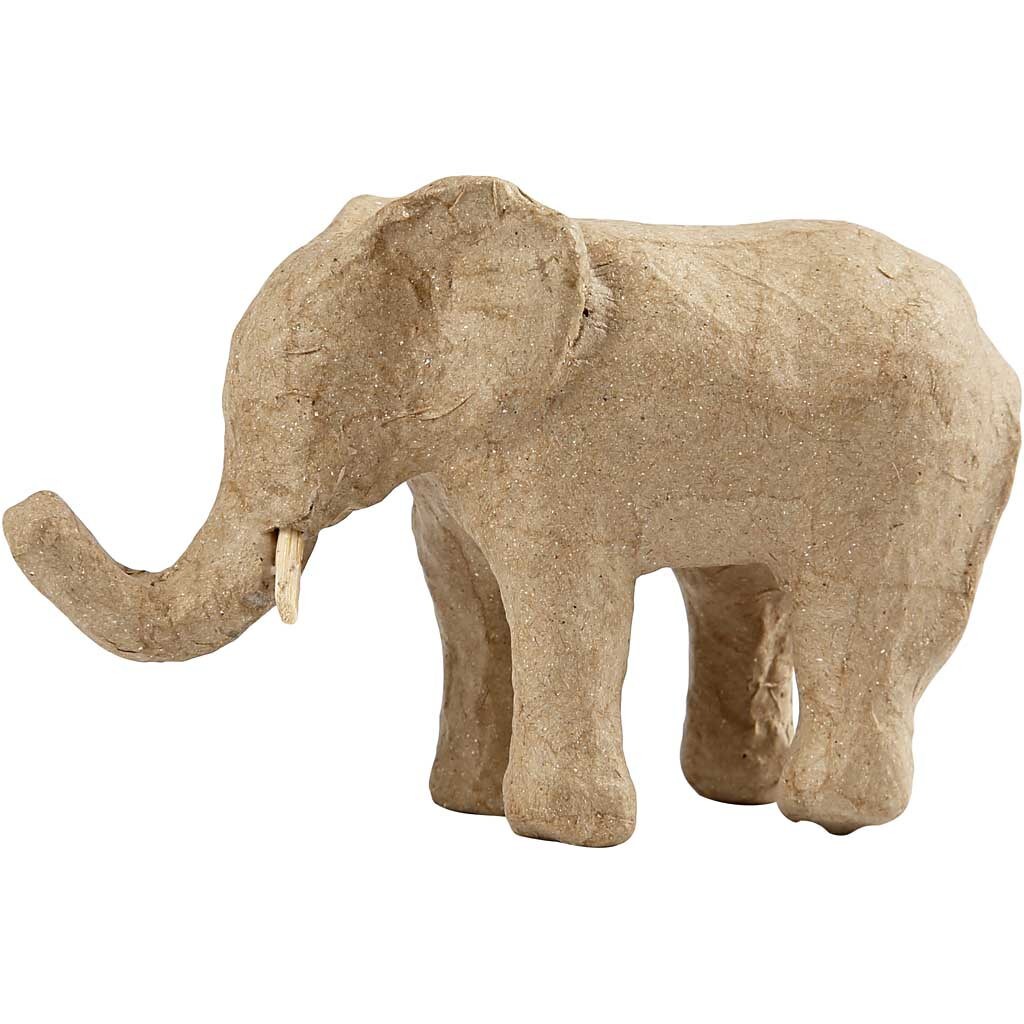 Pyssel - Pappersfigur Elefant 13 cm