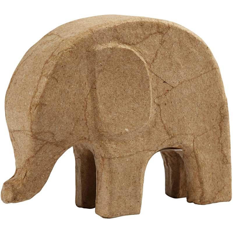 Pyssel - Pappersfigur Elefant 17 cm