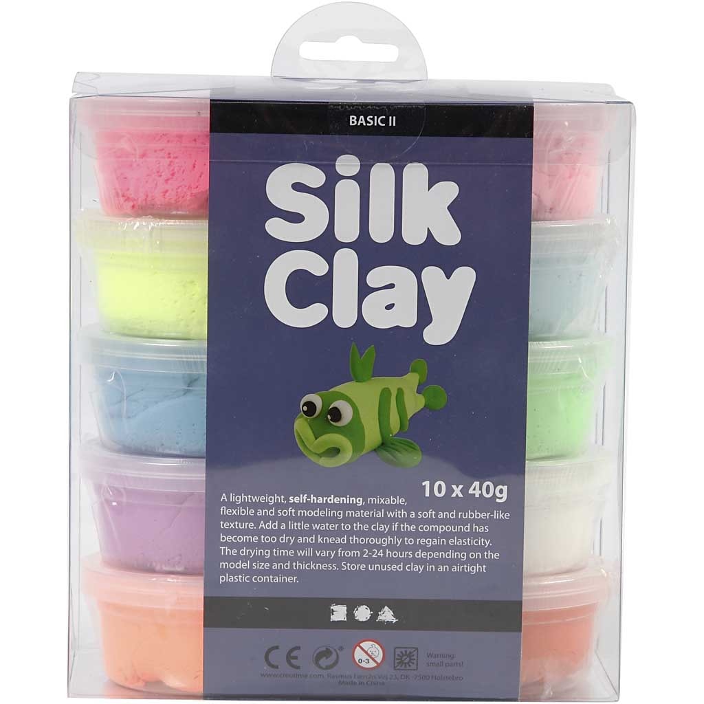Silk Clay® - mixade färger 10 st