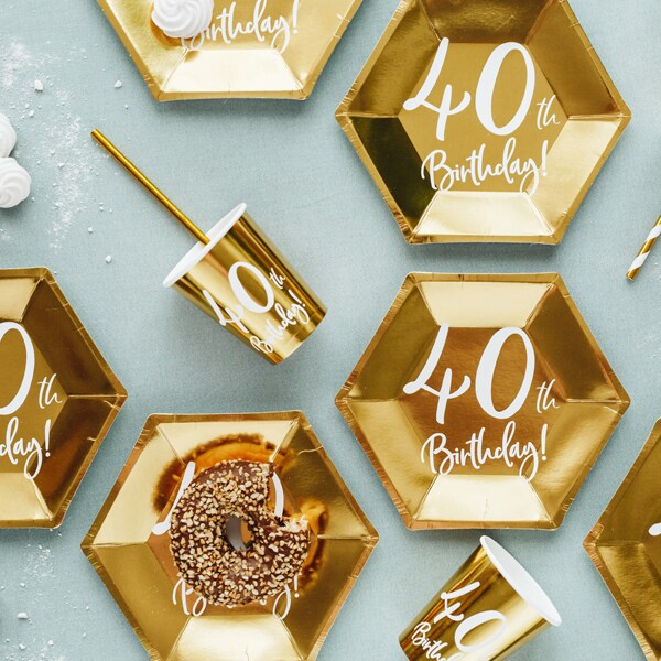 Guld 40 år - Tallrikar 6-pack