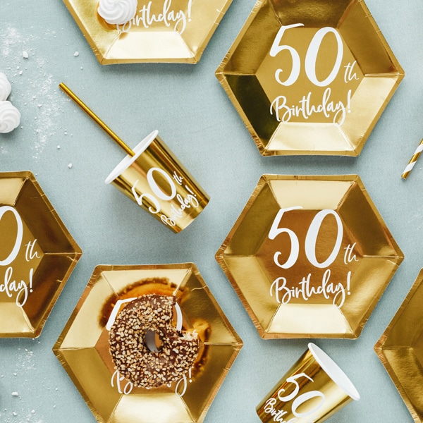 Guld 50 år - Tallrikar 6-pack