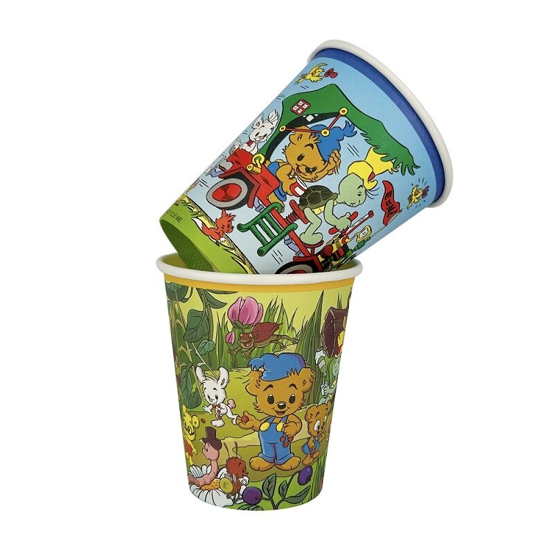 Bamse Pappmuggar Natur 8-pack