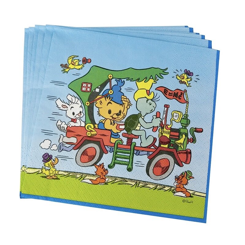 Bamse Servetter Bil 16-pack
