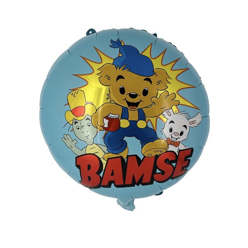 Bamse Folieballong Blå 35 cm 