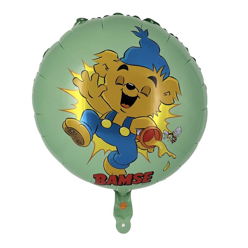 Bamse Folieballong Grön 35 cm 