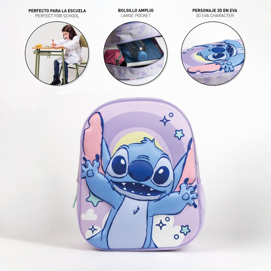 Stitch Barnryggsäck med 3D-effekt