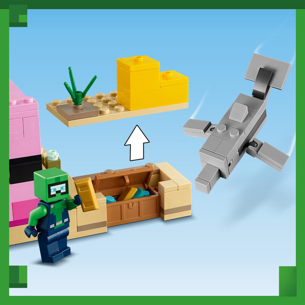 LEGO Minecraft - Axolotlhuset 7+