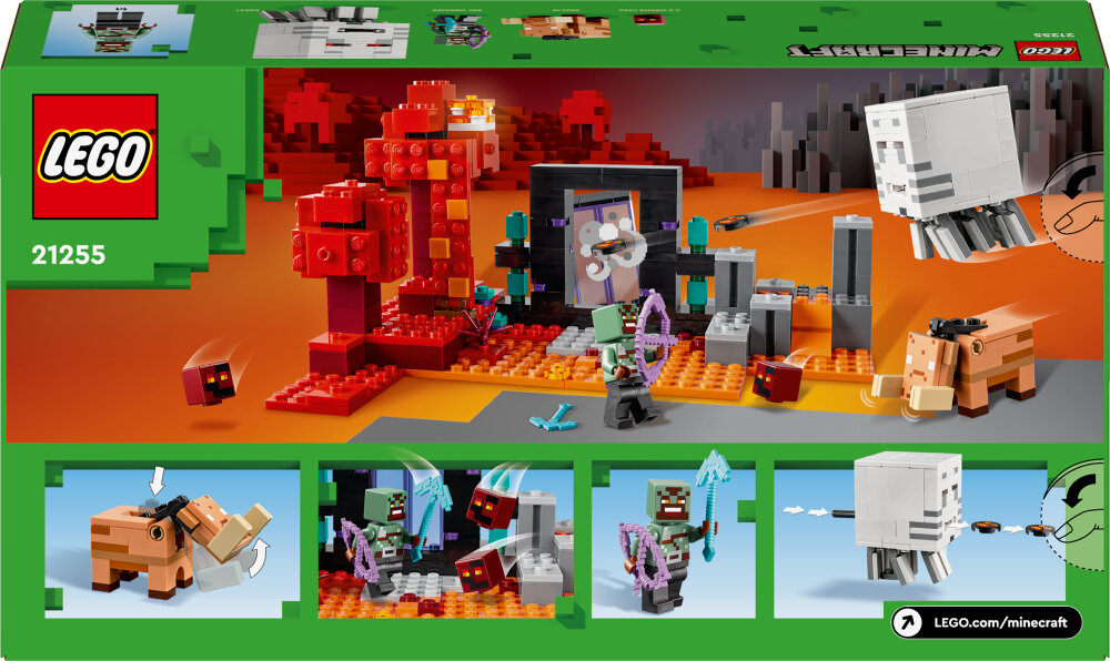 LEGO Minecraft - Attack vid Nether-portalen 8+