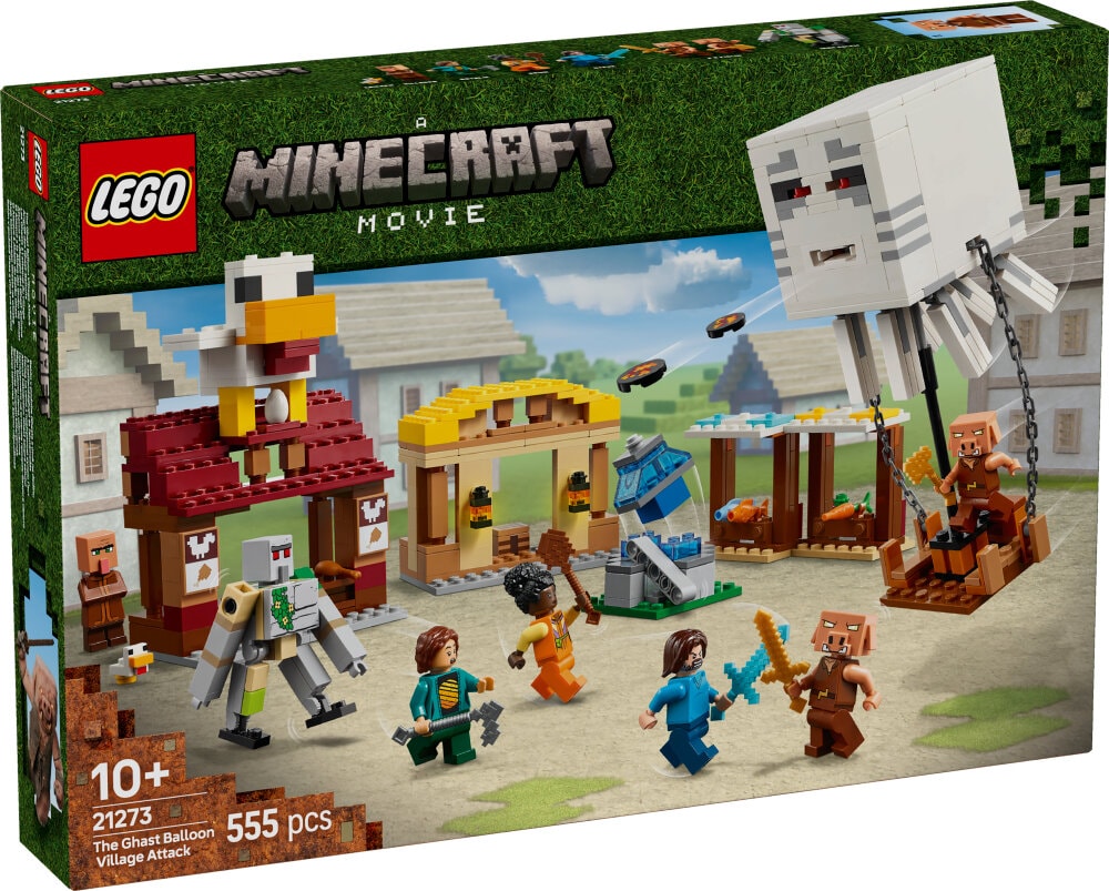 LEGO Minecraft - Byanfall med gastballong 10+