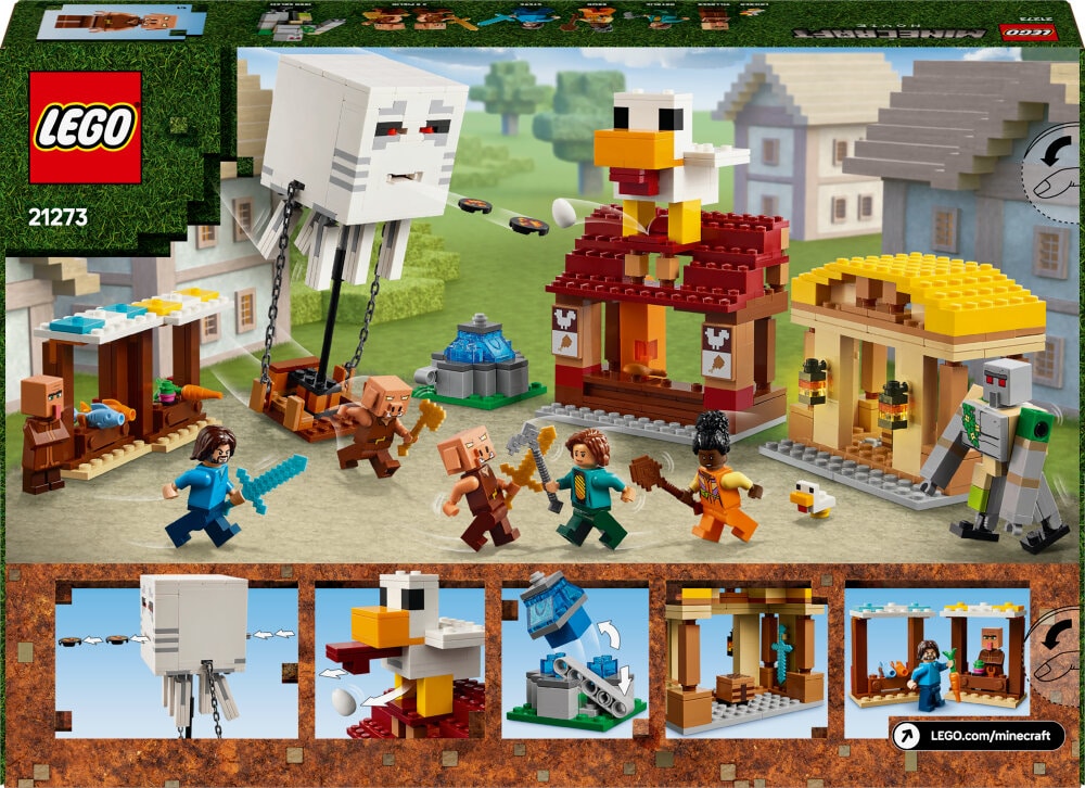 LEGO Minecraft - Byanfall med gastballong 10+