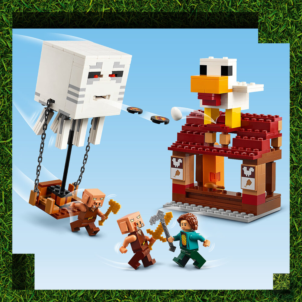 LEGO Minecraft - Byanfall med gastballong 10+