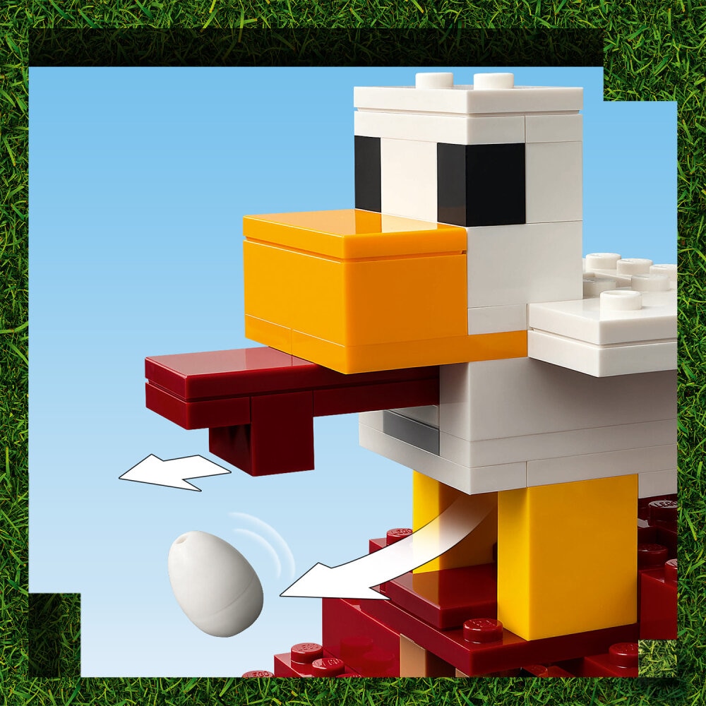 LEGO Minecraft - Byanfall med gastballong 10+