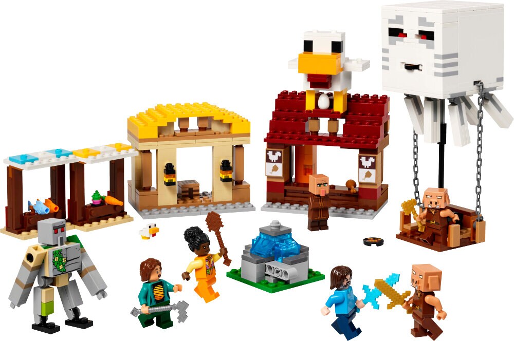 LEGO Minecraft - Byanfall med gastballong 10+
