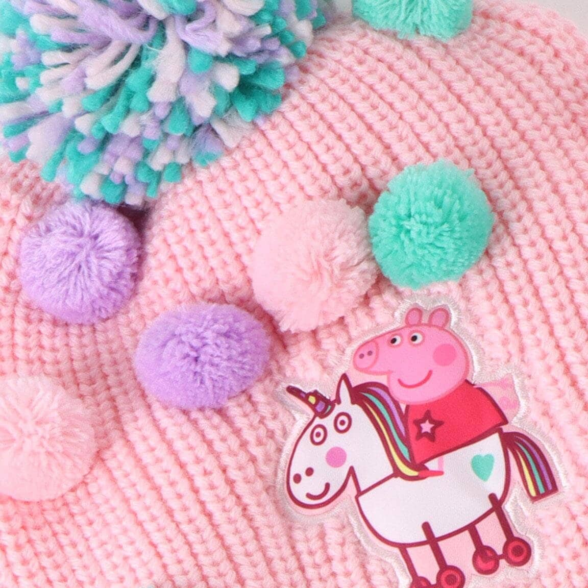 Peppa Pig - Mössa, halsduk och vantar