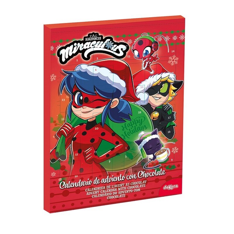 Julkalender med choklad - Miraculous Ladybug