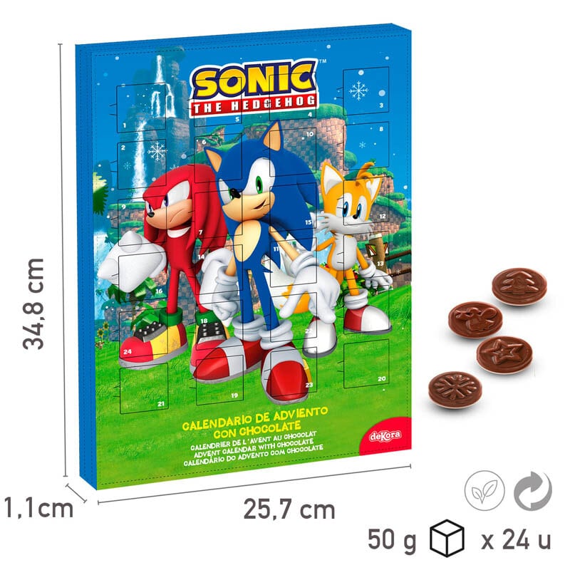 Sonic - Julkalender Choklad 50 gram