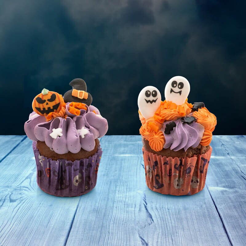 Sockerdekorationer Halloween 12-pack