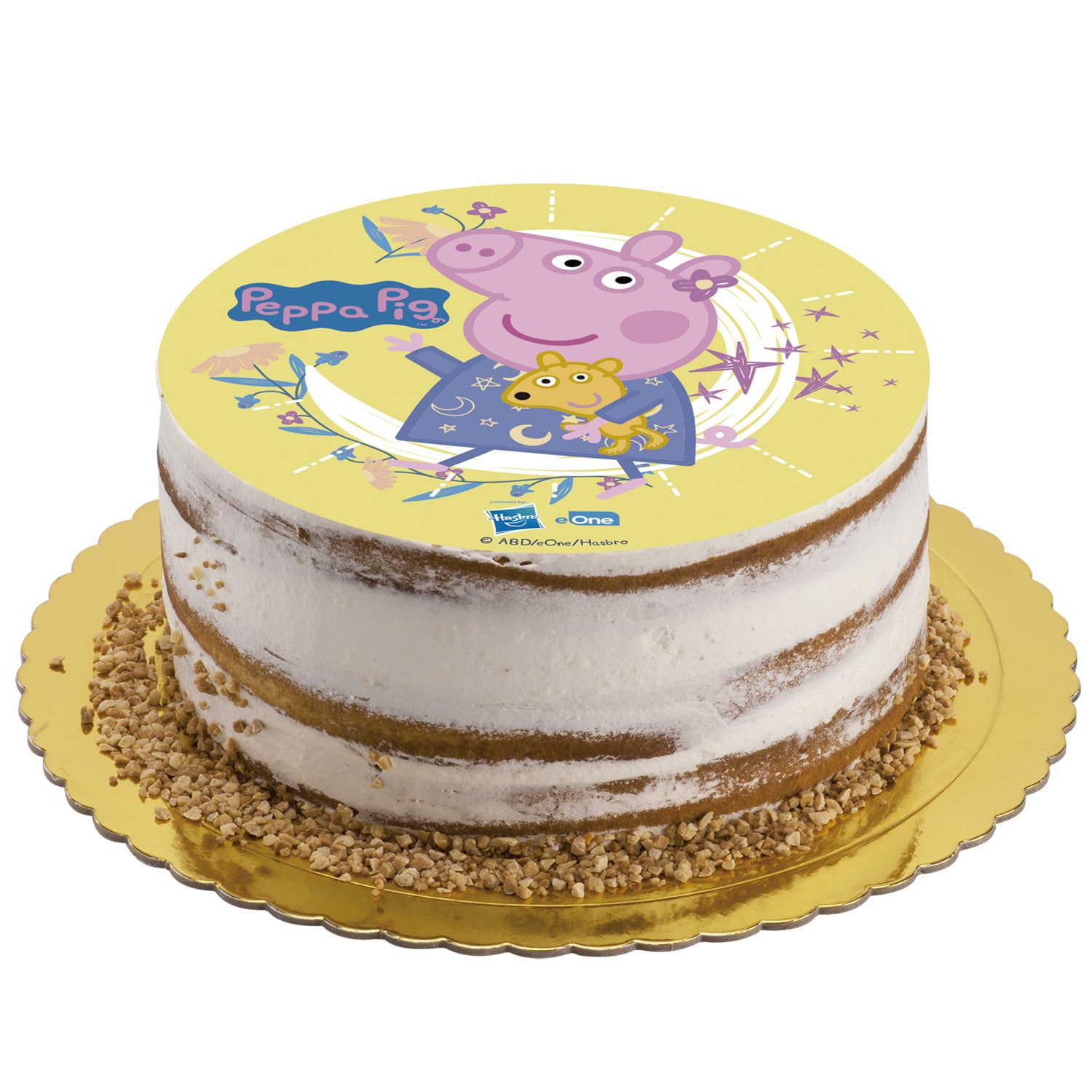 Tårtbild Peppa Pig, Sockerfri sockerpasta 15,5 cm