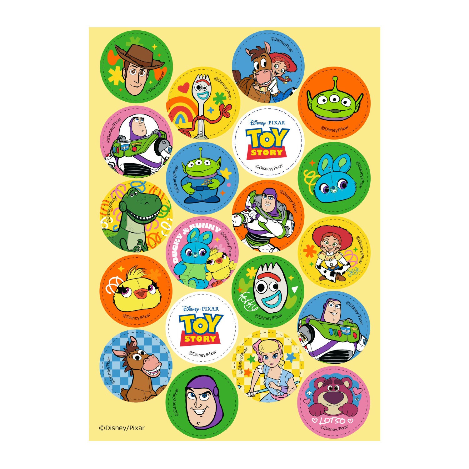 Toy Story Muffinsbilder Sockerpasta 20-pack