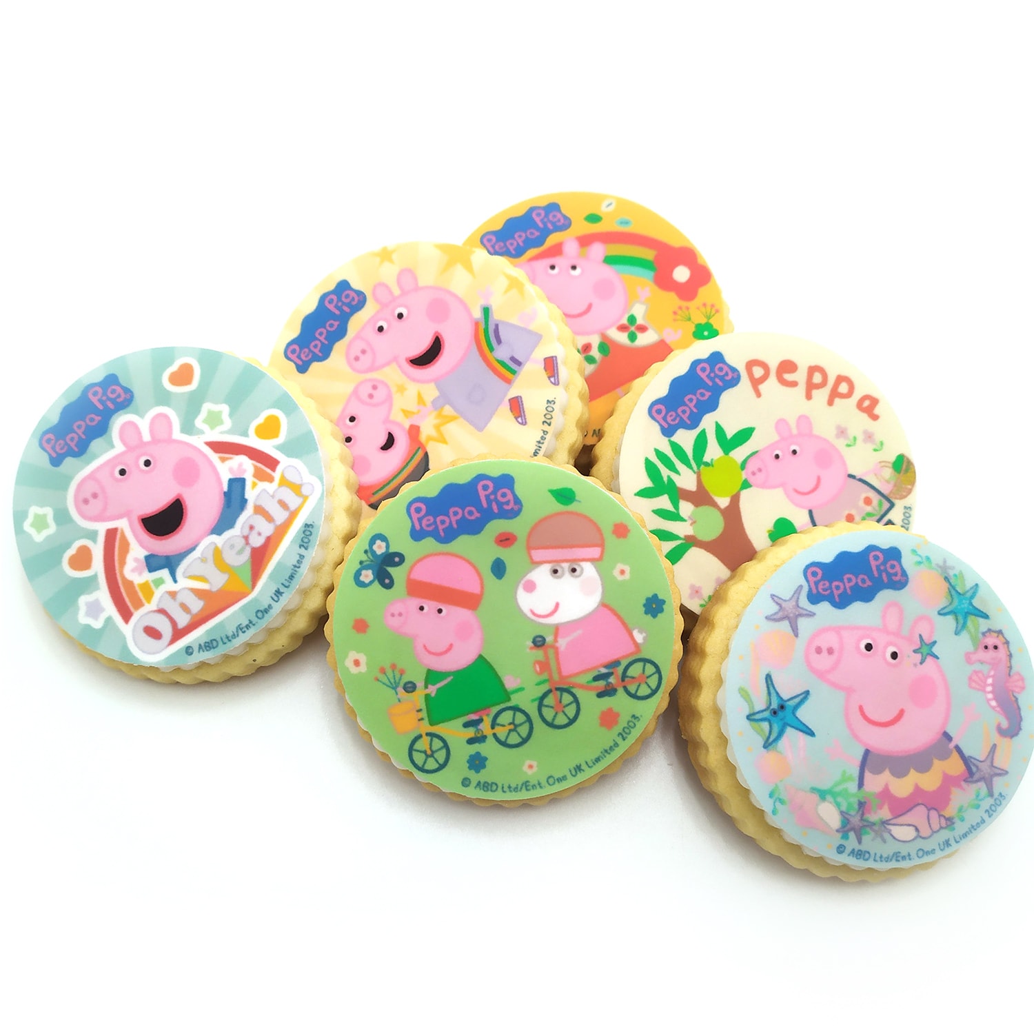 Peppa Pig Muffinsbilder Sugarpaste 6-pack