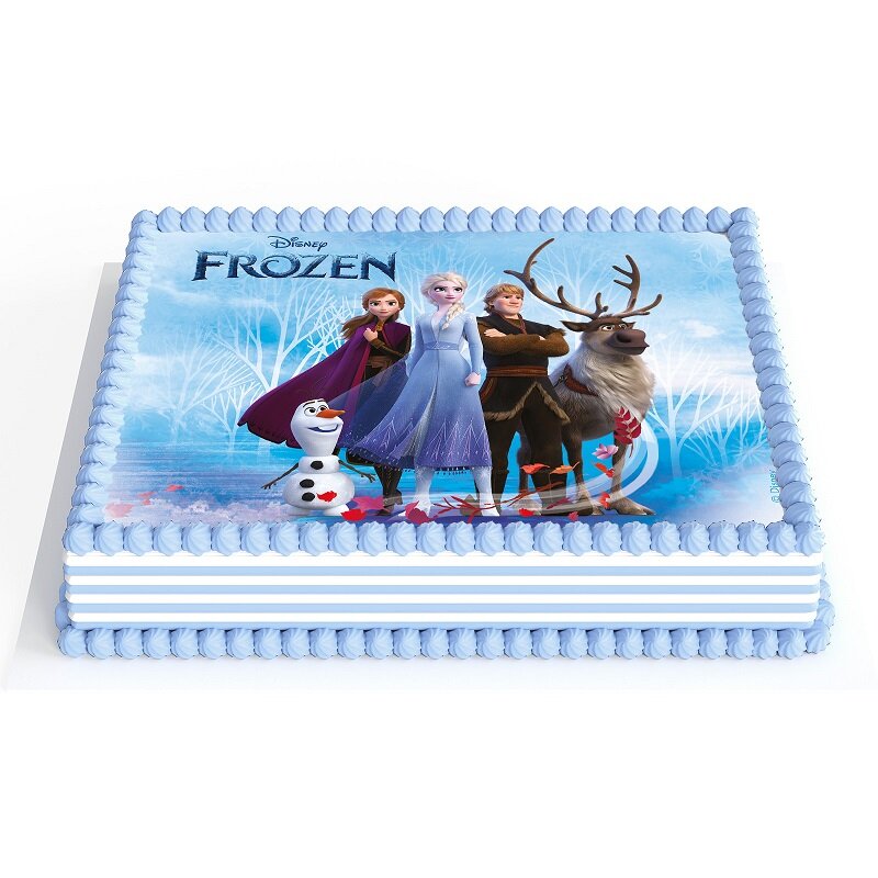 Tårtbild Frost 2 - Sockerpasta 15 x 21 cm