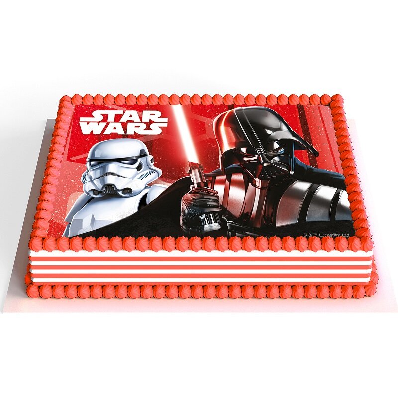 Tårtbild Star Wars - Sockerpasta 15 x 21 cm