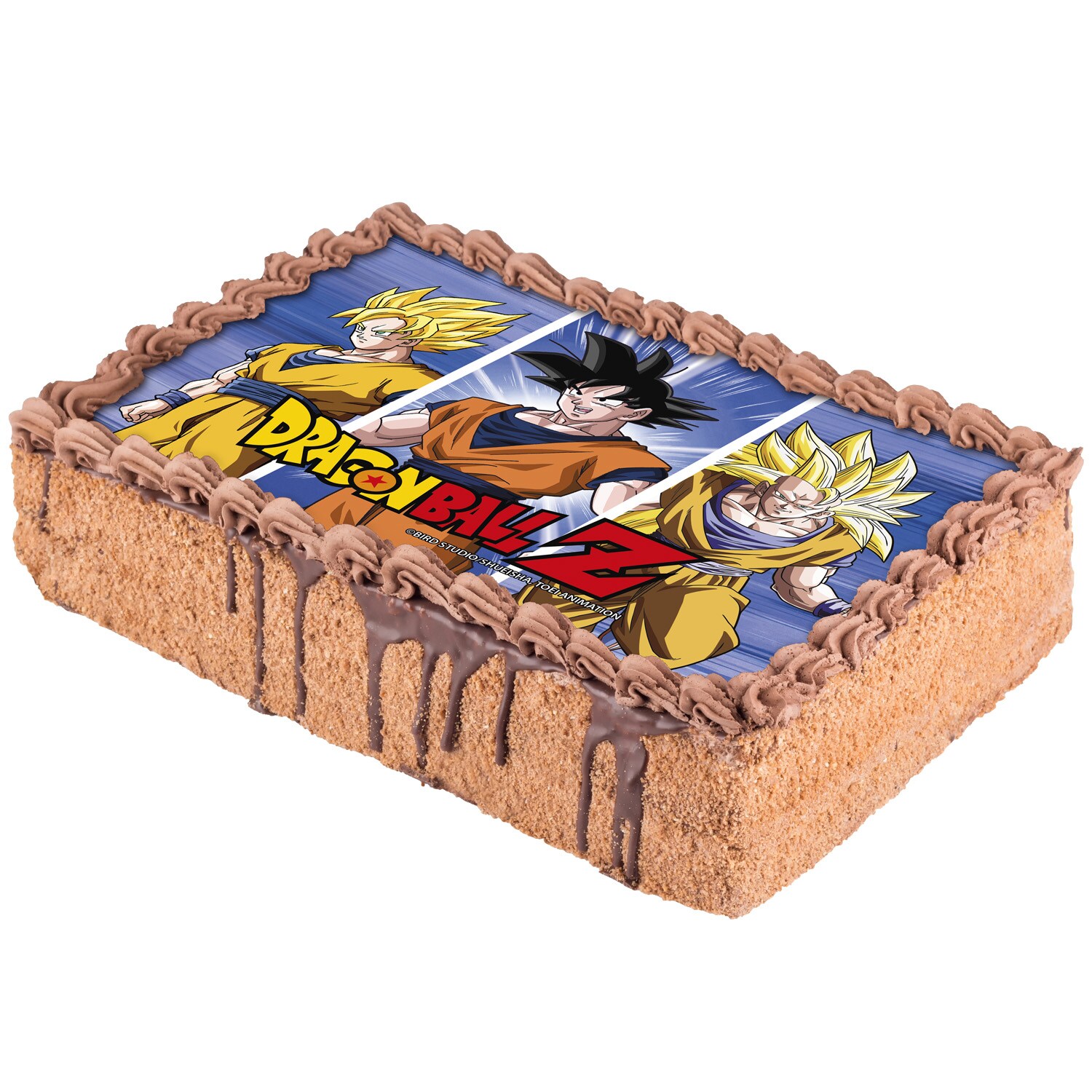 Tårtbild Dragon Ball - Sockerpasta 15 x 21 cm