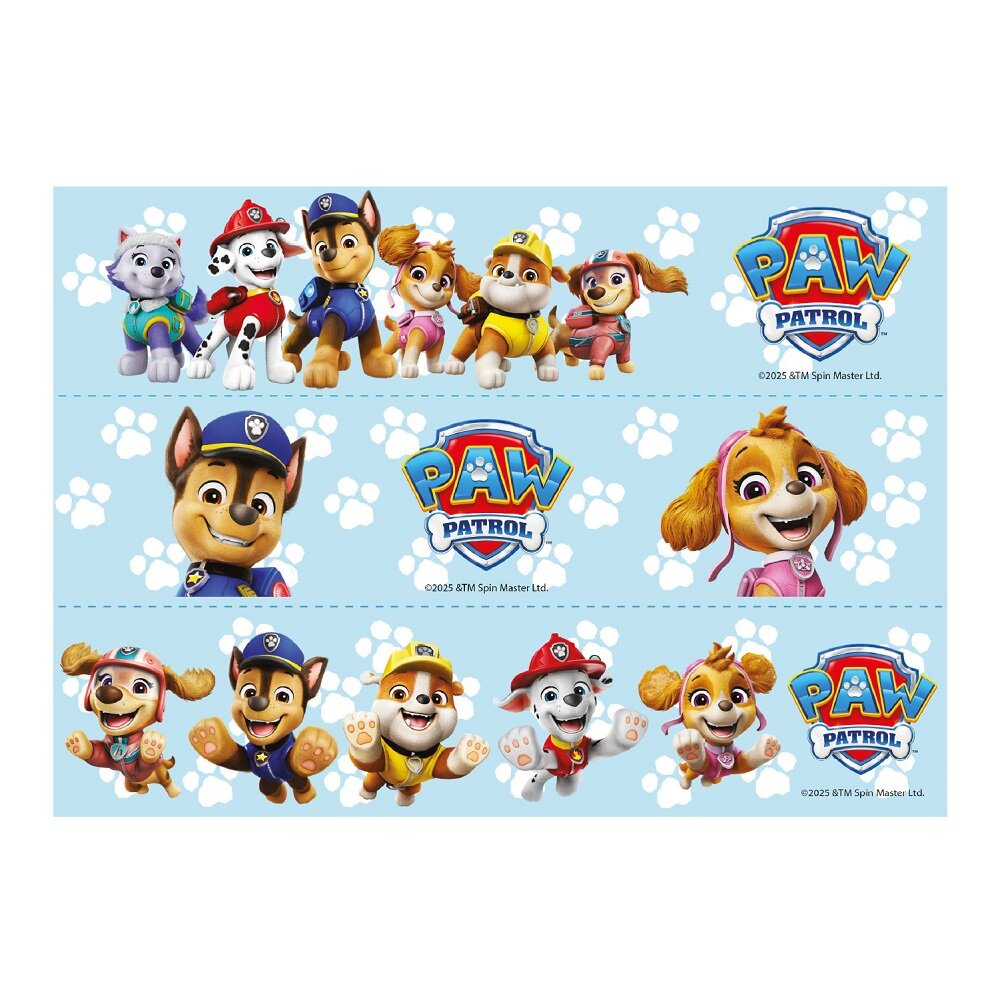 Paw Patrol Tårtdekorband Sockerpasta