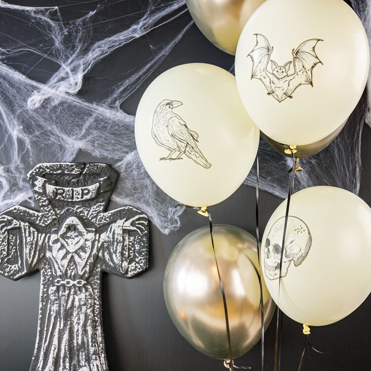 Halloweenballonger Creepy Curiosities 6-pack