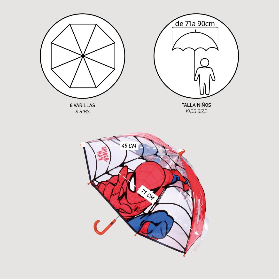 Spider-Man Barnparaply