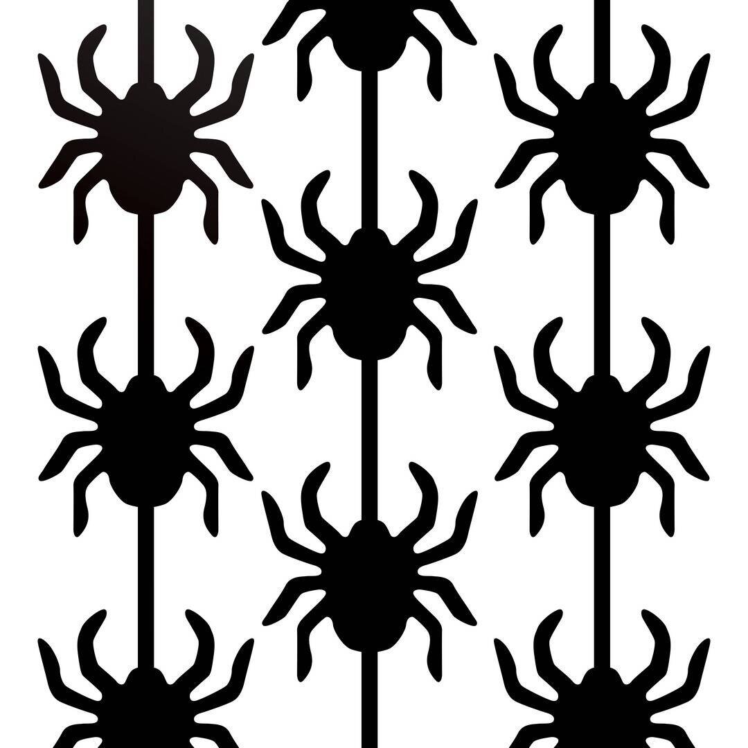 Draperi med spindlar 2 meter