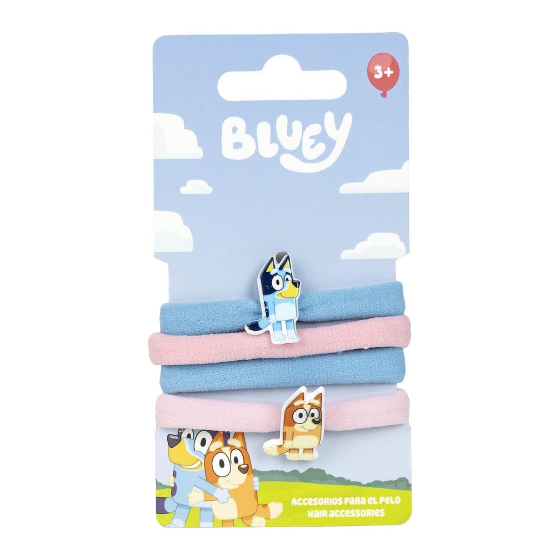 Bluey - Hårsnoddar 4-pack