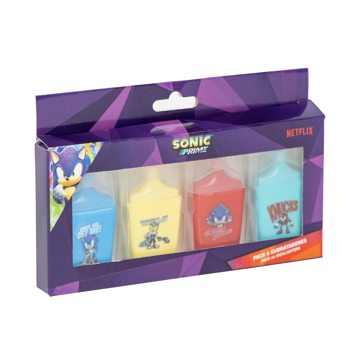 Sonic Prime - Överstrykningspennor 4-pack