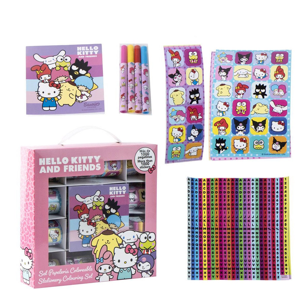 Hello Kitty Klistermärkes- & Målarset 1000 delar