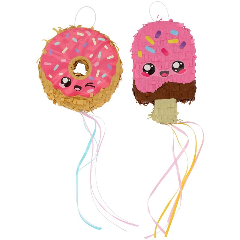 Mini Piñatas Kawaii Donut & Glass