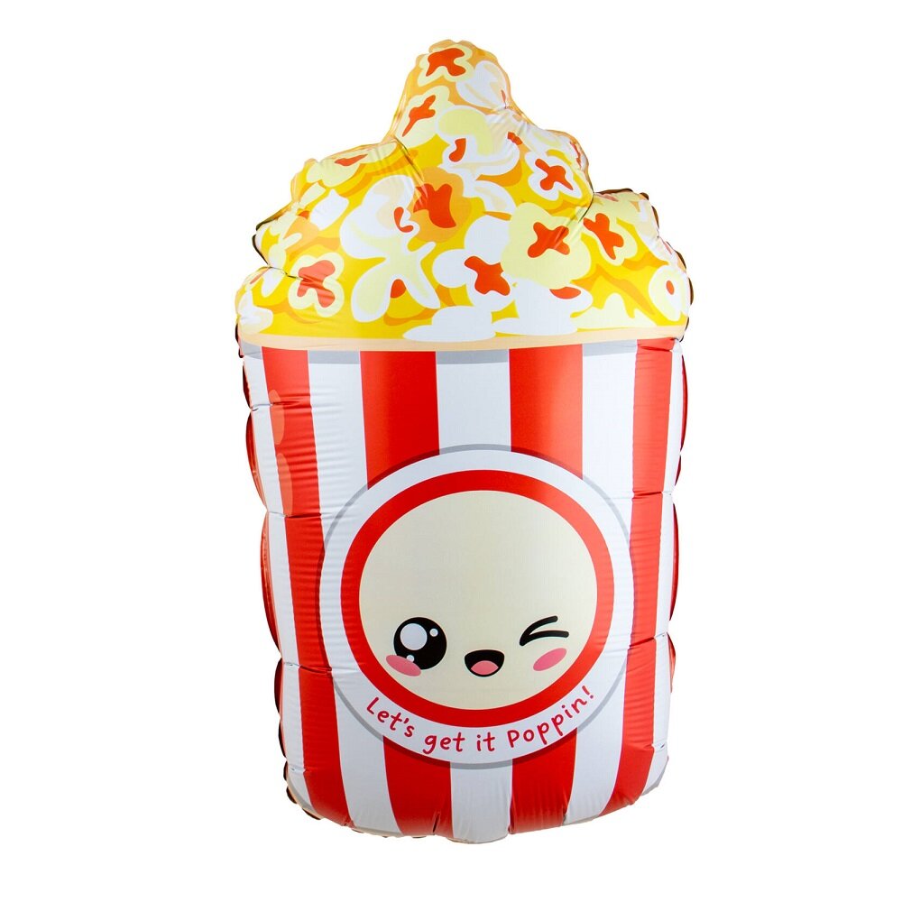 Kawaii Folieballong Popcorn 60 cm