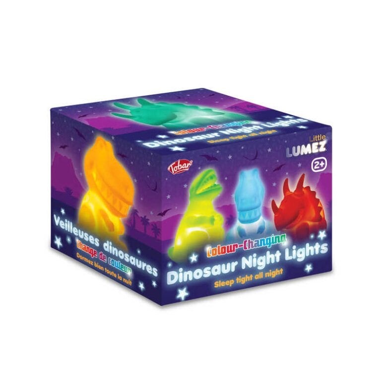 Dinosaurie Färgskiftande Nattlampor 3-pack
