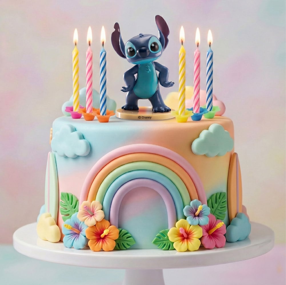Stitch Tårtfigur & Tårtljus