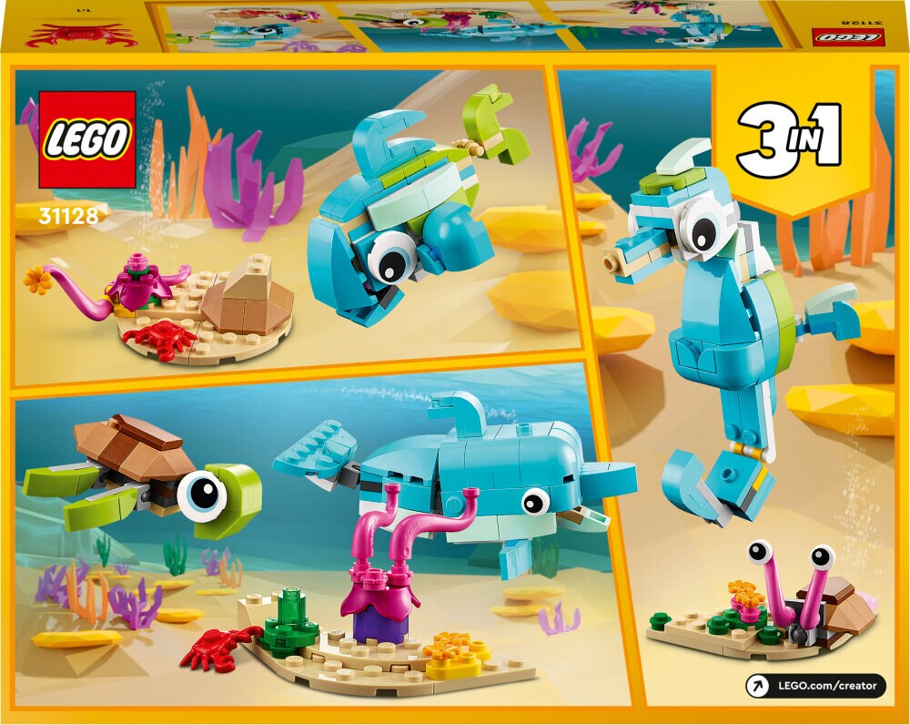 LEGO Creator - Delfin och sköldpadda 6+