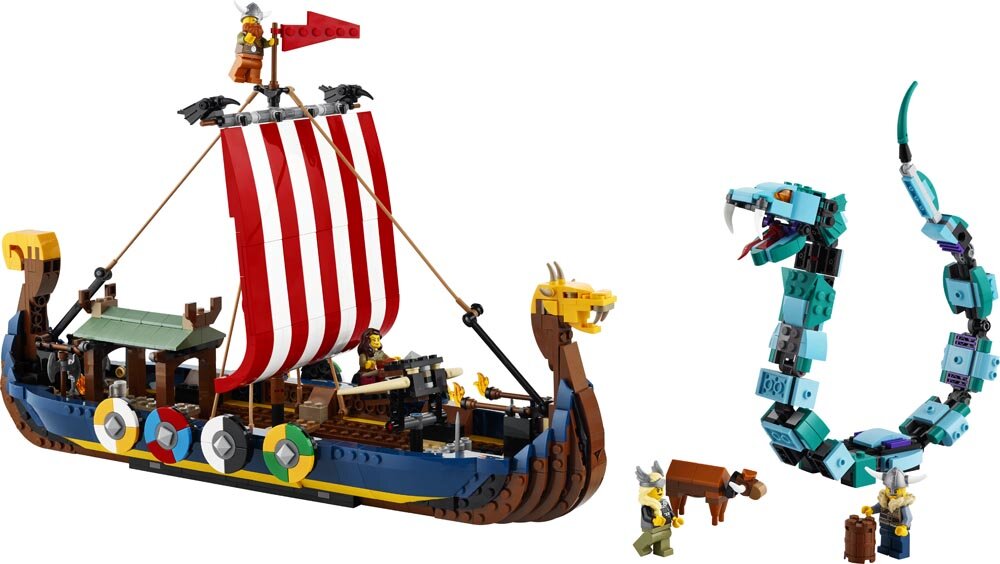 LEGO Creator - Vikingaskepp och Midgårdsormen 9+