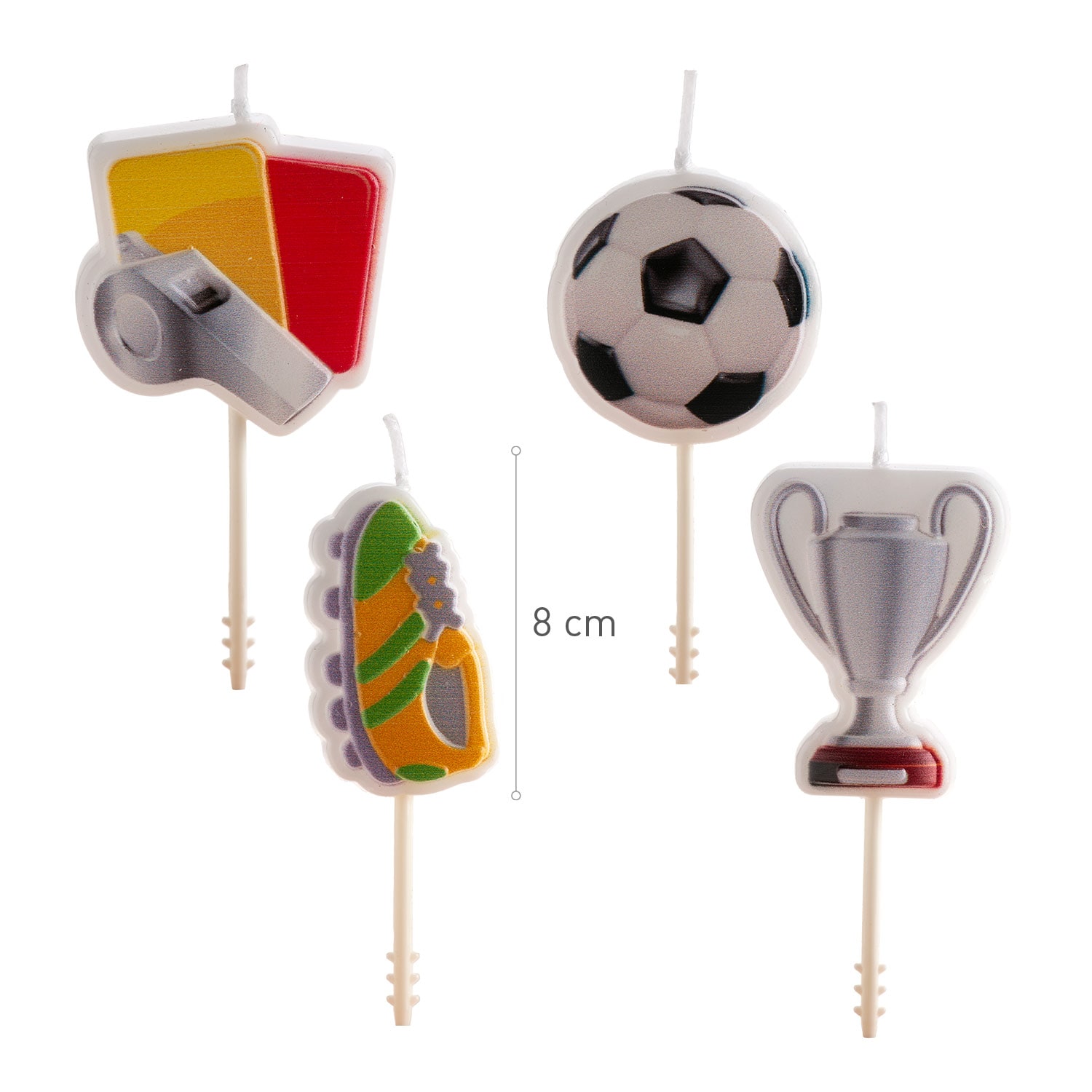 Tårtljus Fotboll 4-pack