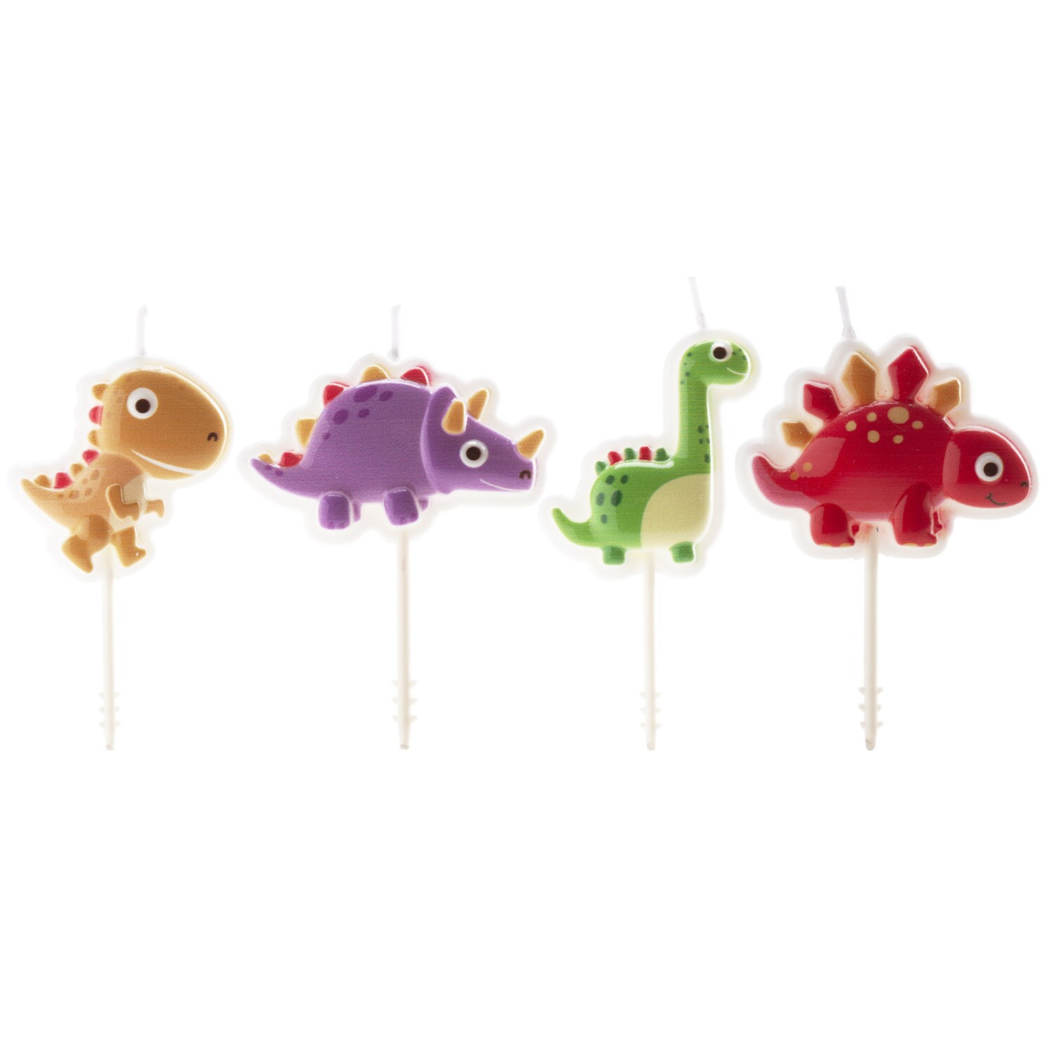 Tårtljus Dinosaurier 4-pack