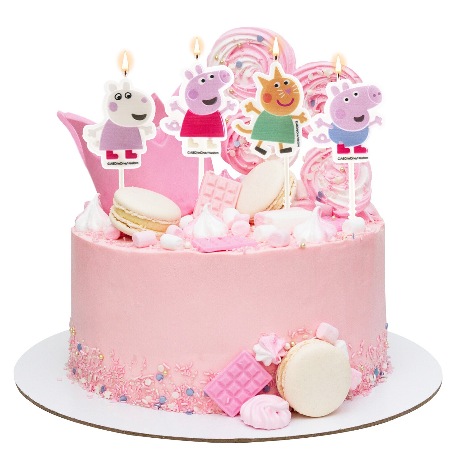 Peppa Pig - Tårtljus Picks 4-pack